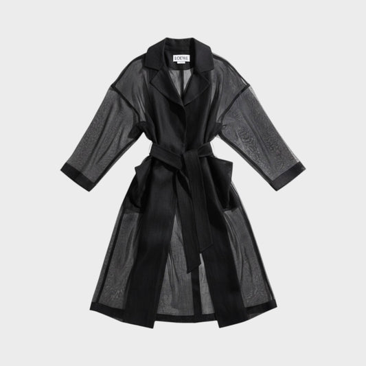 Loewe Linen Organdy Belted Coat