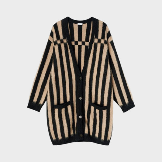 Loewe Bicolor Jacquard Cardigan
