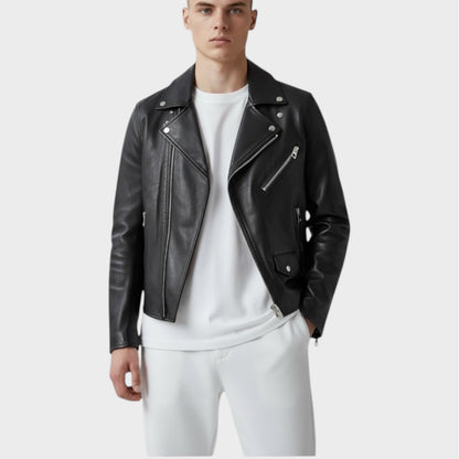 Loewe Nappa Leather Biker Jacket