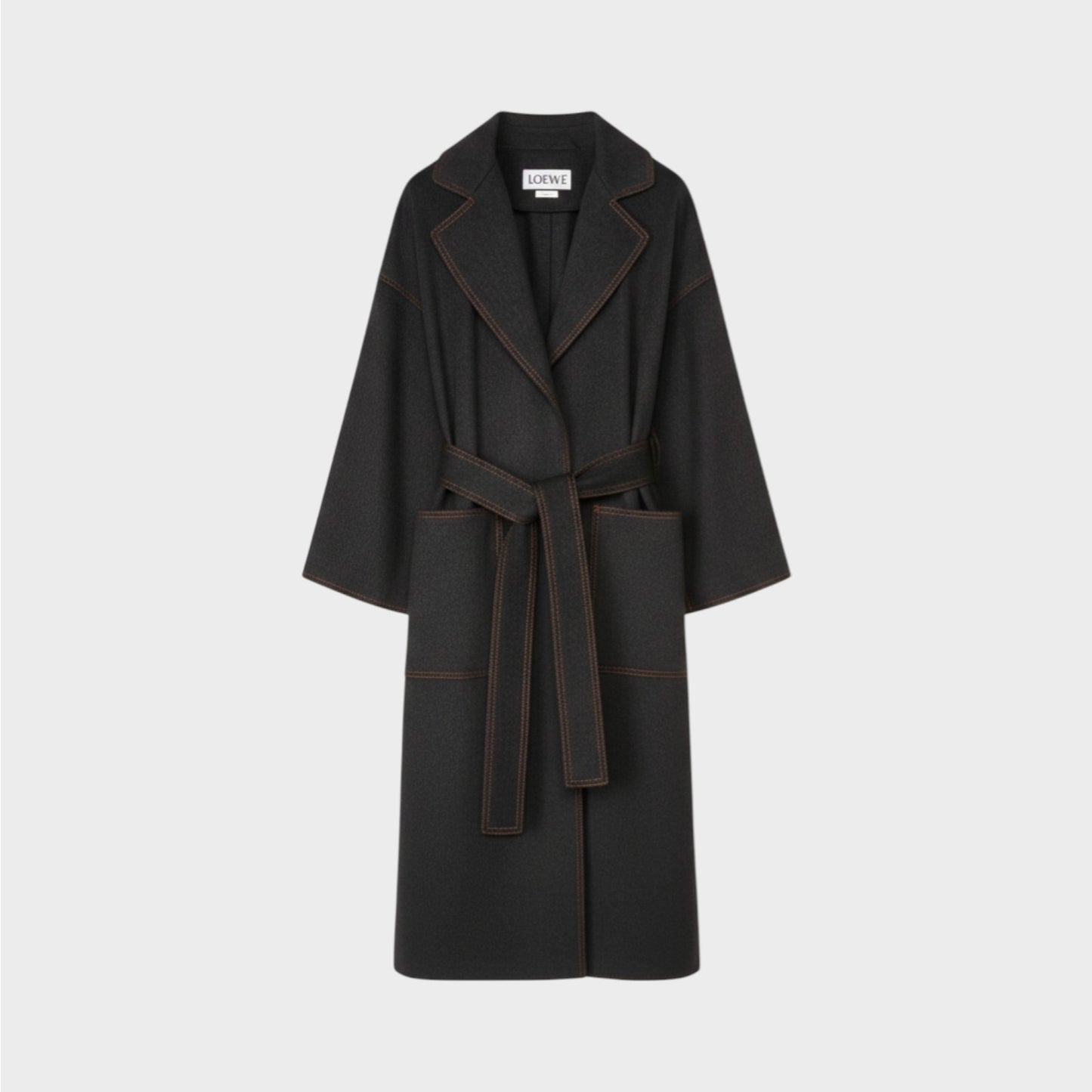 Loewe Oversized Cashmere Belted Coat