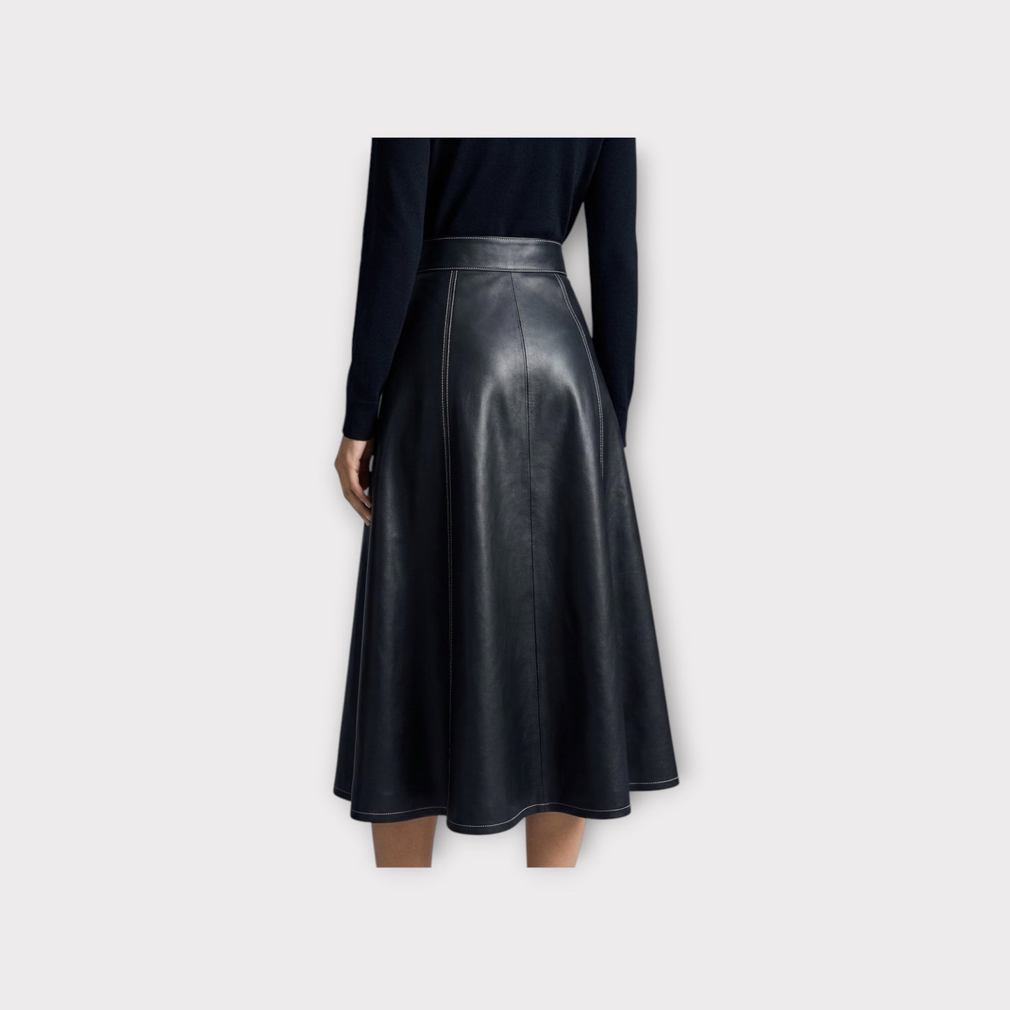 Loewe Skater Nappa Leather Skirt