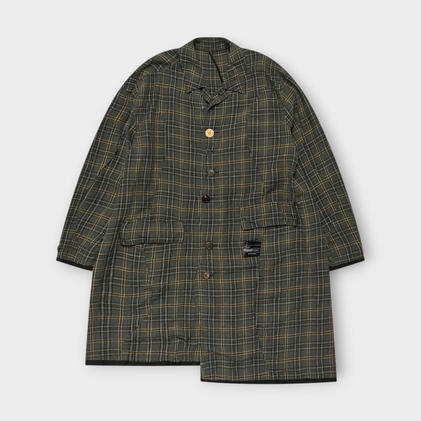 Undercover Green Checked Coat