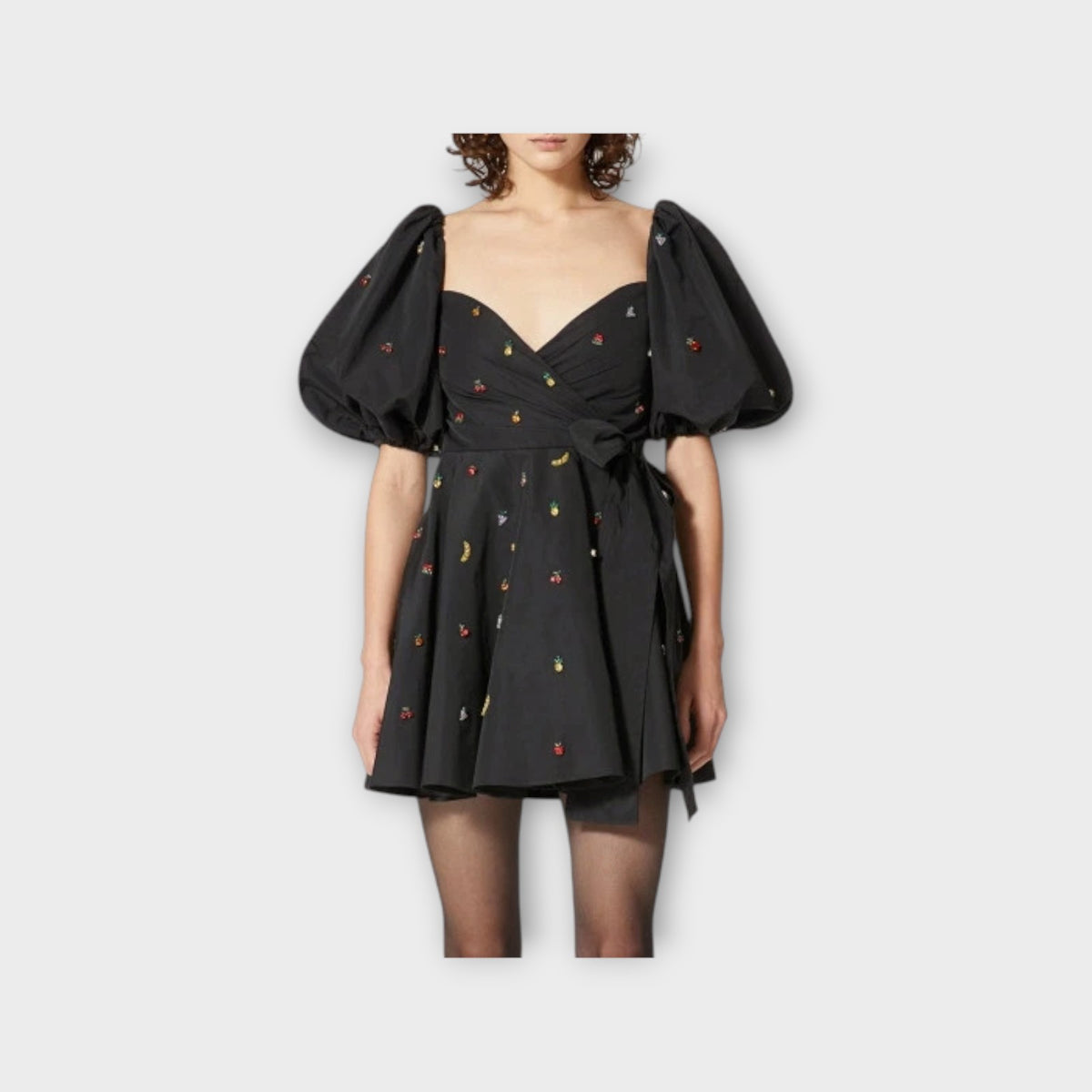 Valentino Fruit Crystal Embroidery Dress