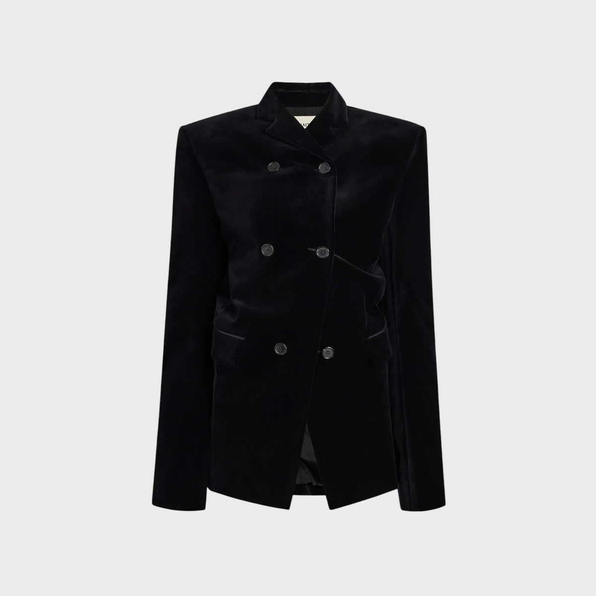 Khaite Rolo Velvet Double Breasted Jacket