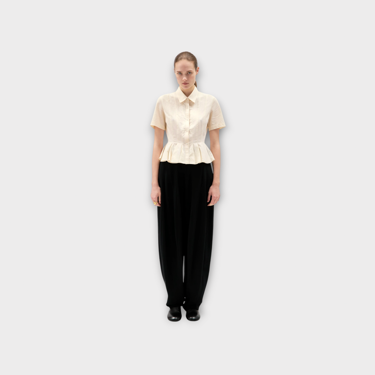 Ashlyn Lulu Cropped Shirt