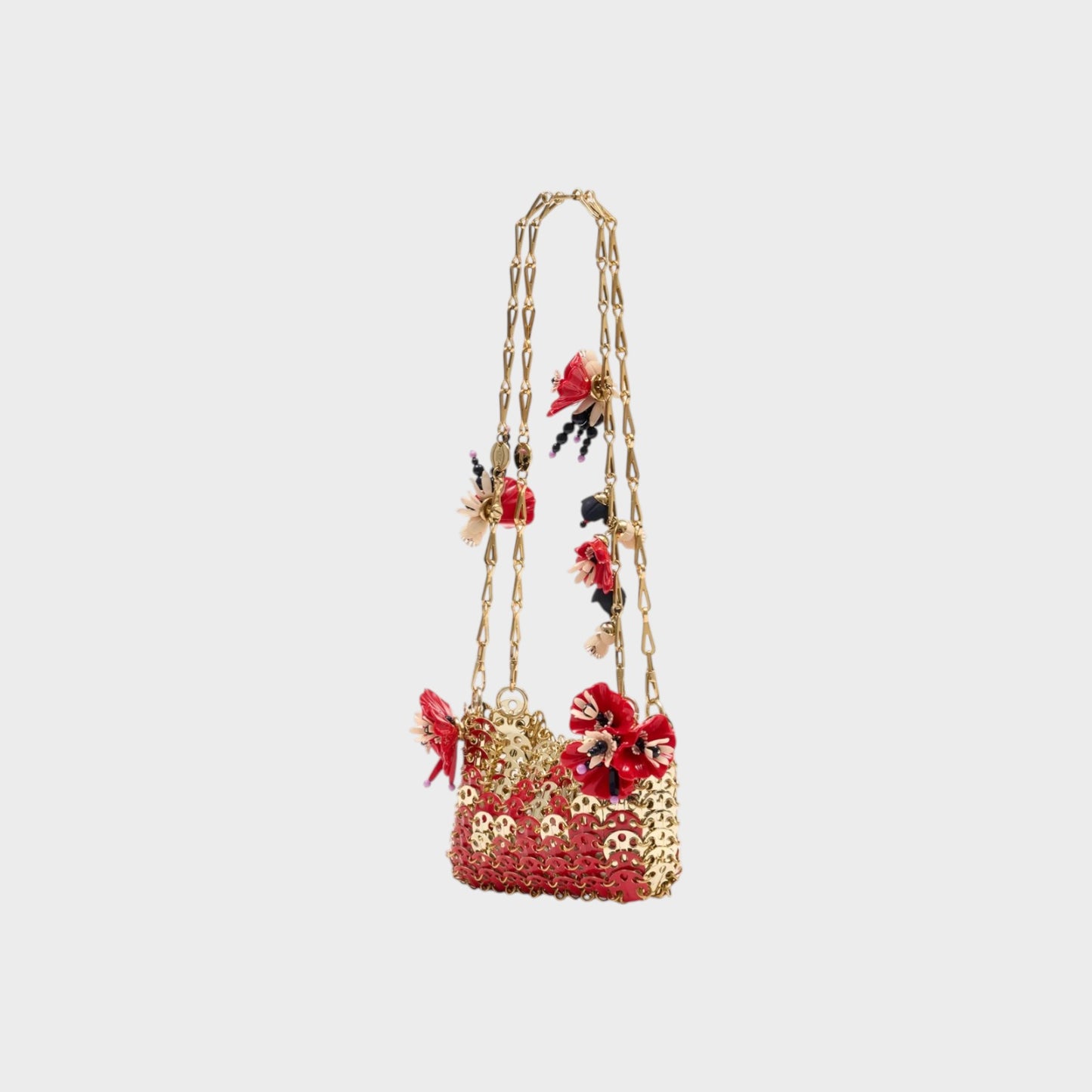 Rabanne Gradient Enamelled Disc Bag
