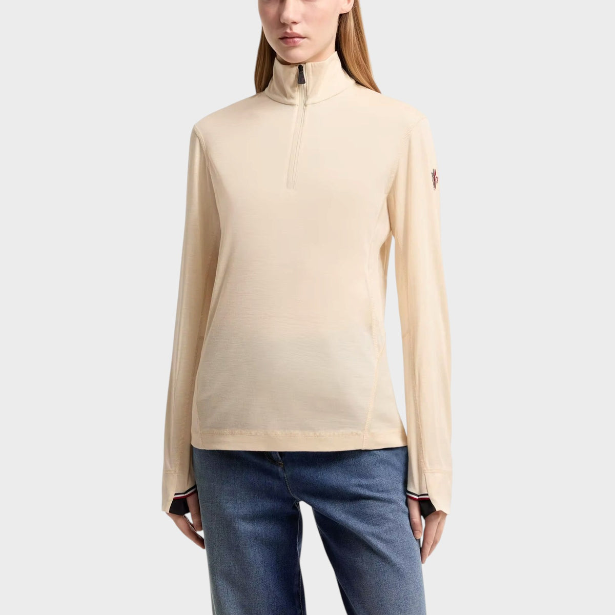 Moncler Grenoble Half Zip Polo Sweater