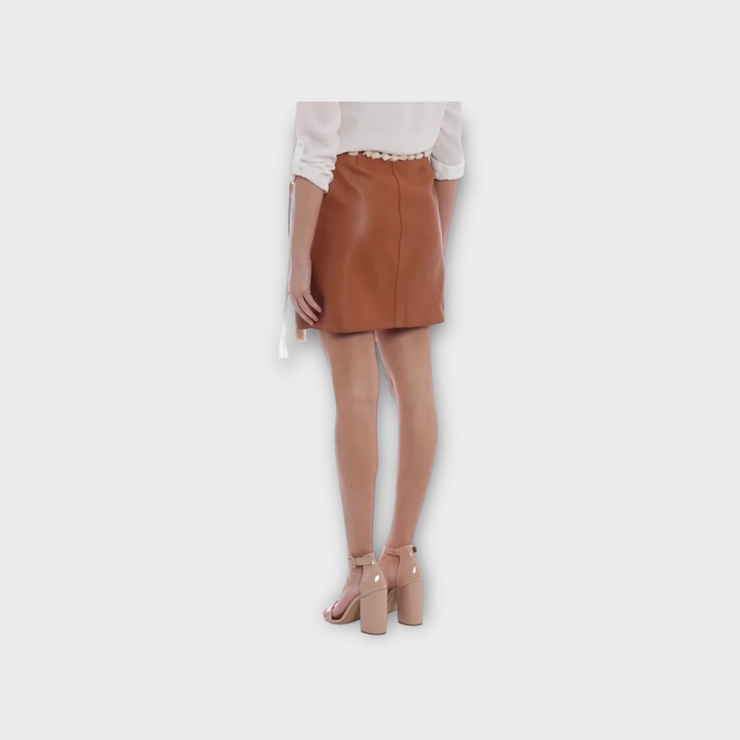 Loewe Nappa Leather Rope Belt Skirt