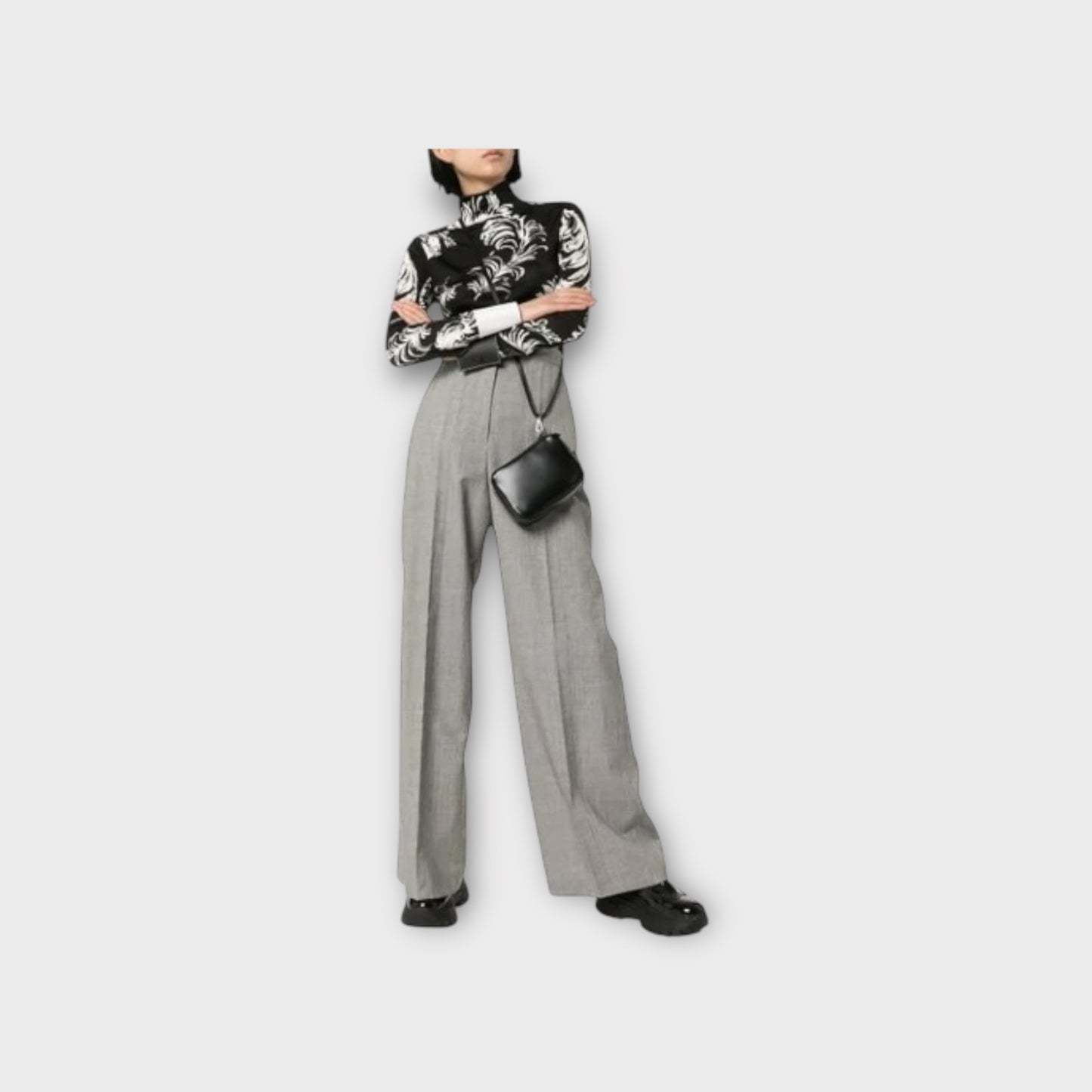 Loewe Turtle Neck Leather Top