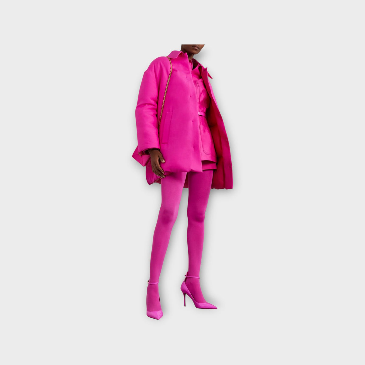 Valentino Wool & Silk Couture Piumino Puffer Coat