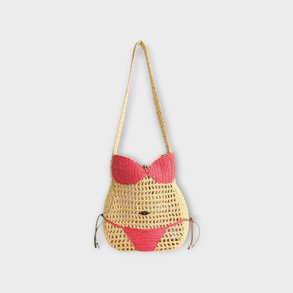 Pucci Puccinella Raffia Shoulder Bag