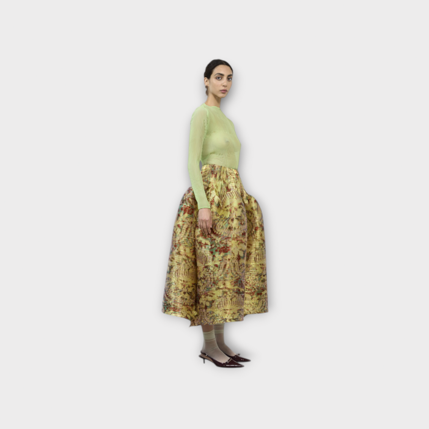 Julia Heuer Kenza Hand Pleated Skirt