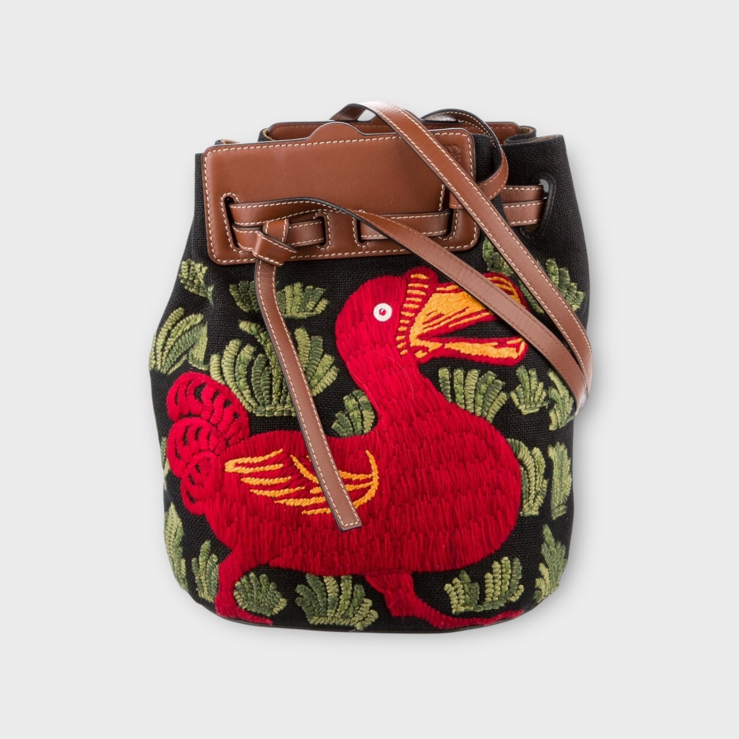 Loewe Duck Embroidered Bucket Bag