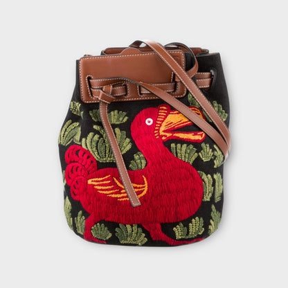 Loewe Duck Embroidered Bucket Bag
