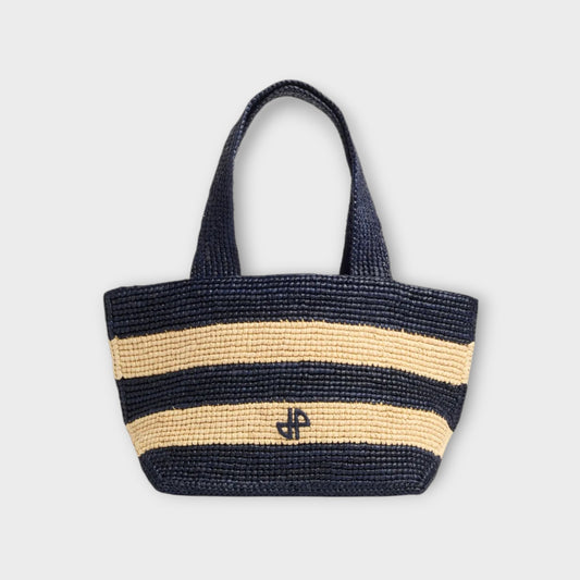 Patou Raffia Trapeze Tote Bag