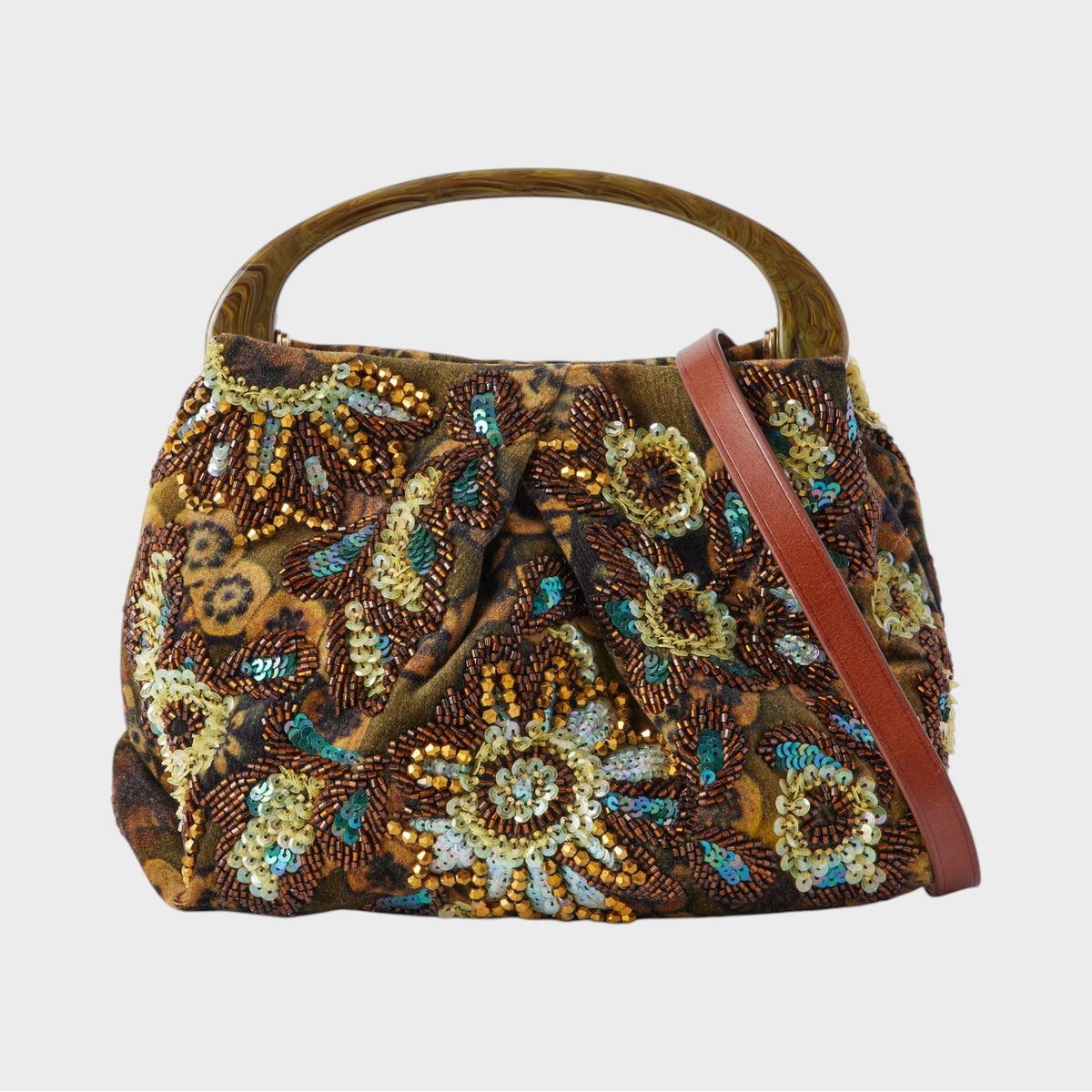 Dries Van Noten Crisp Embroidery Bag
