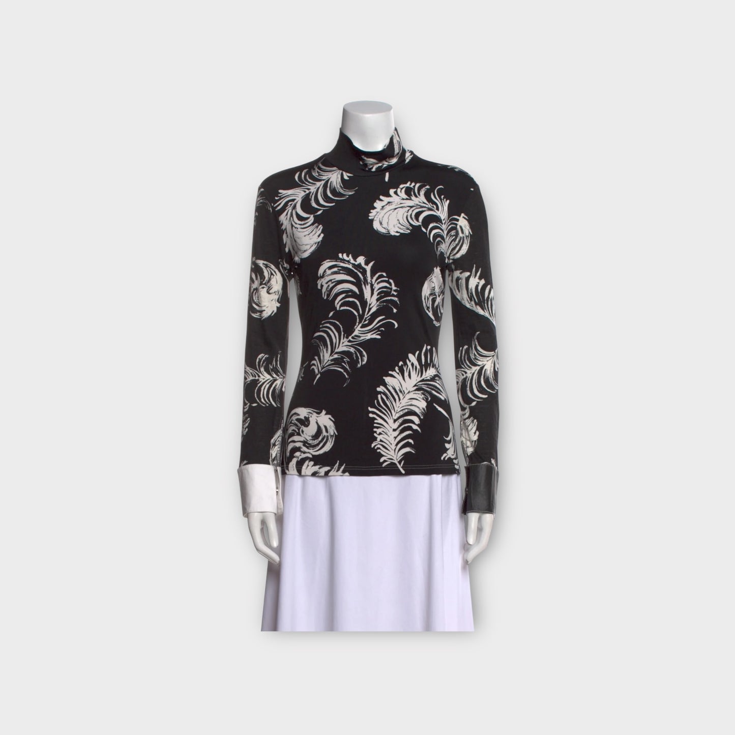 Loewe Turtle Neck Leather Top