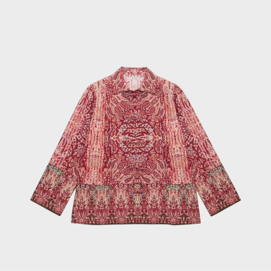 Bode Arrowleaf Wool Blouse