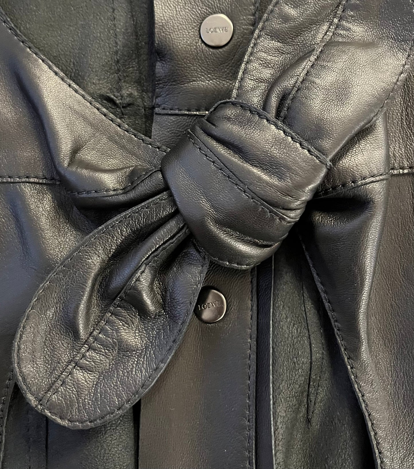Loewe Leather Shirt Dress