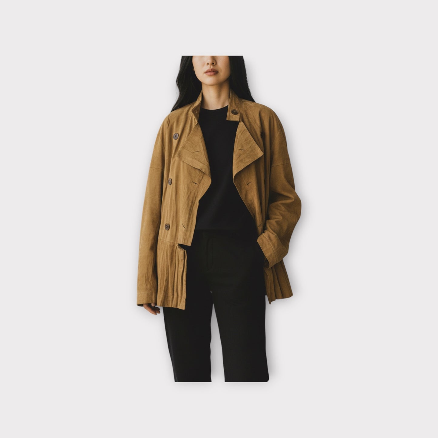 Loewe Crinkle Suede Jacket