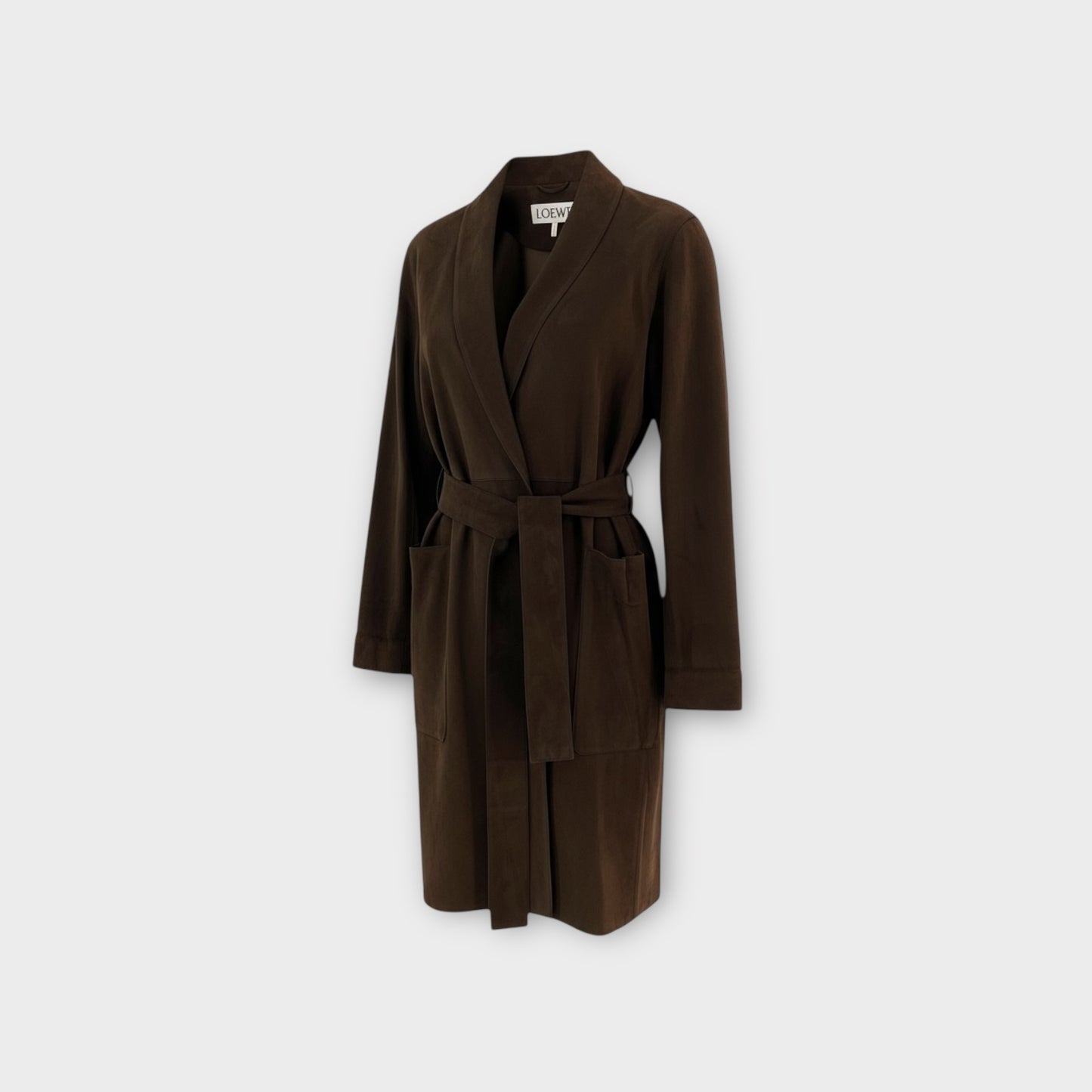 Loewe Suede Belted Coat