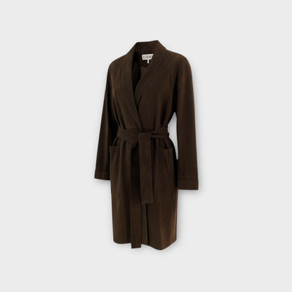 Loewe Suede Belted Coat