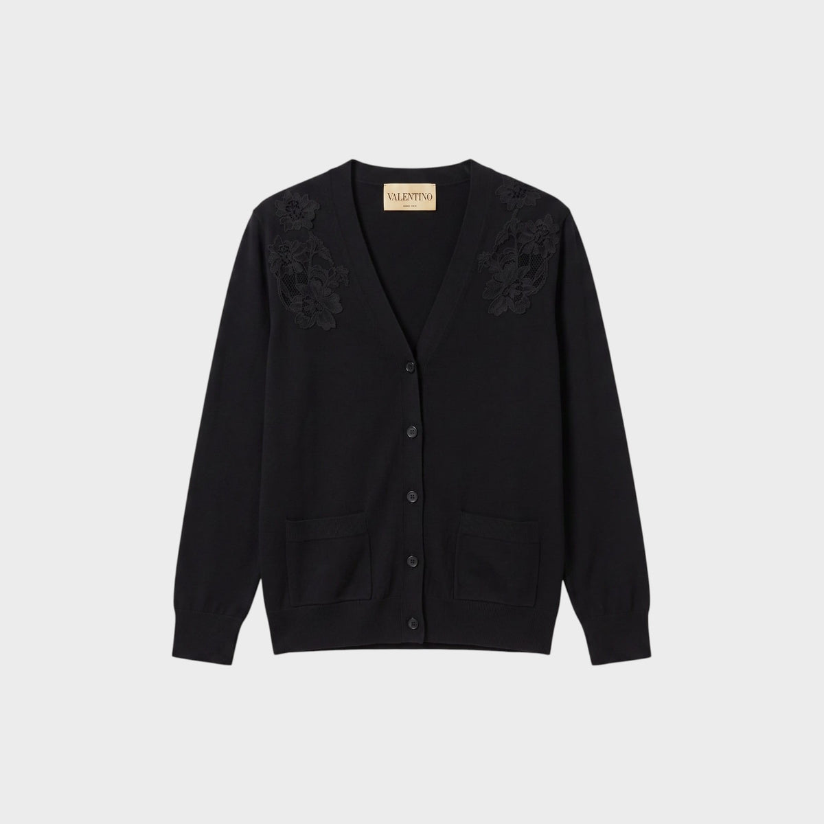 Valentino Wool Embroidery Cardigan