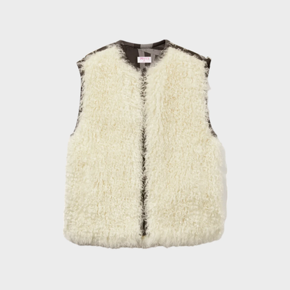 Emilio Pucci Faux Fur Crew Gilet