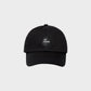 Raf Simons Hat, Black, Cotton Basic Baseball Cap w/ "RS Parade" Patch