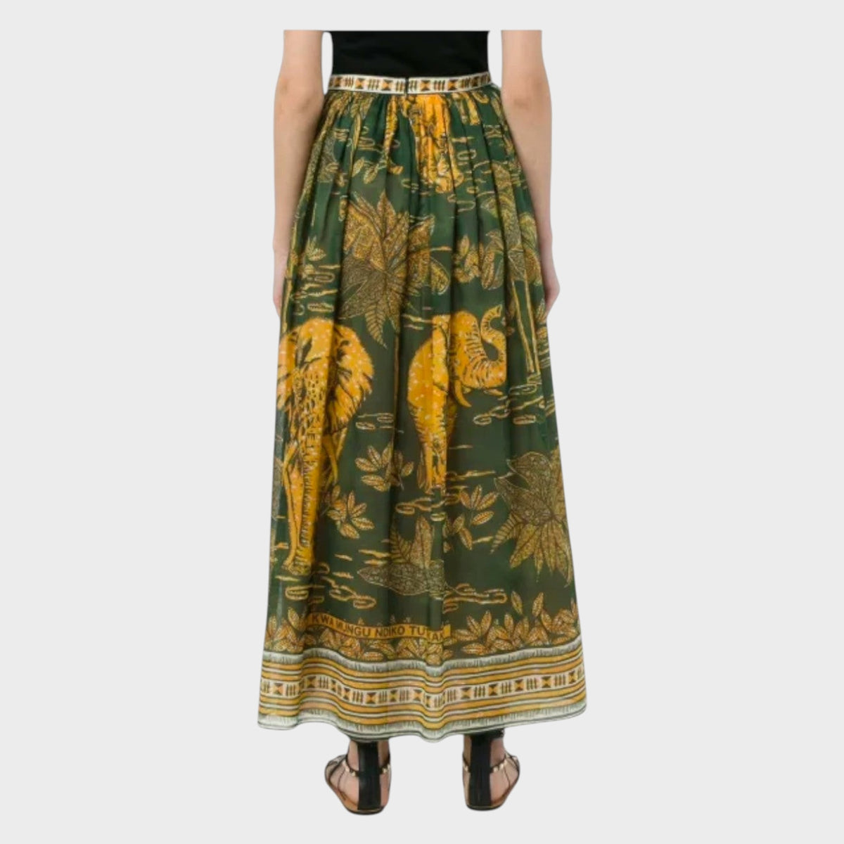 Valentino Elephant Print Skirt