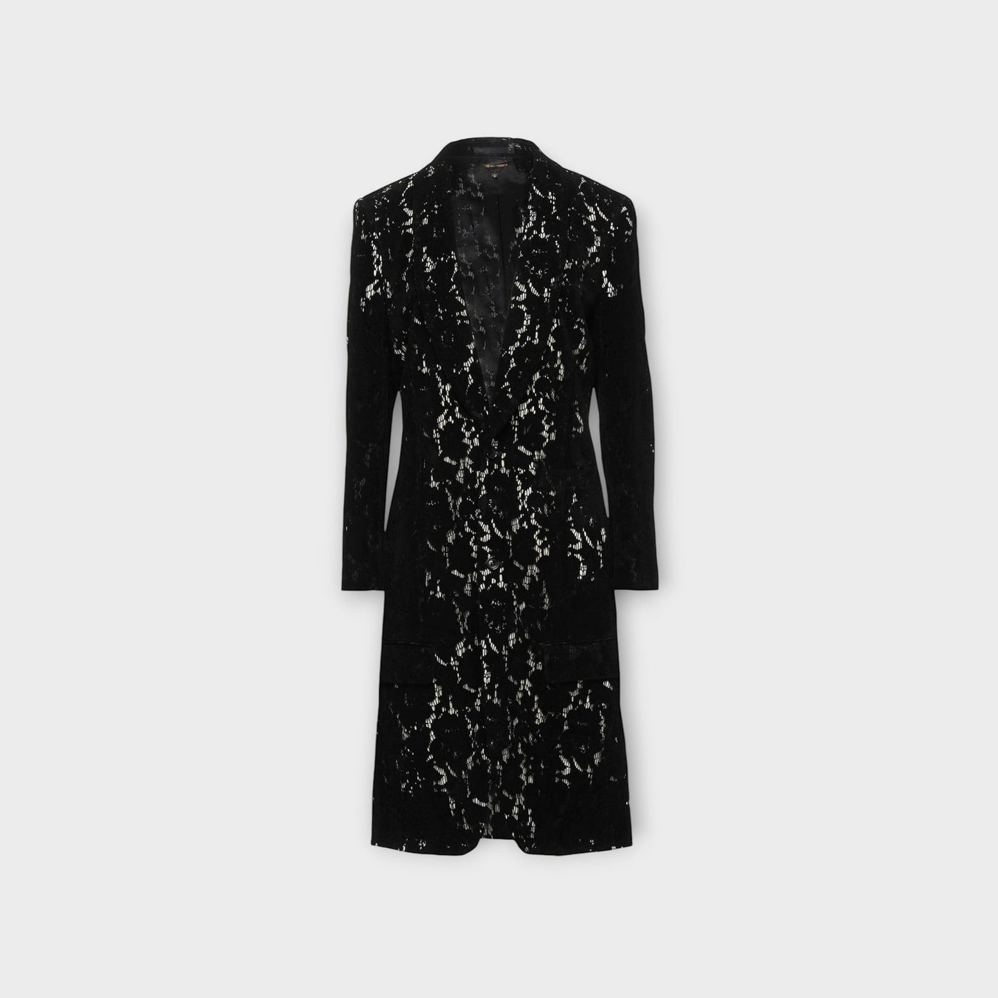 Comme des Garcons Velvet Lace Shawl Coat