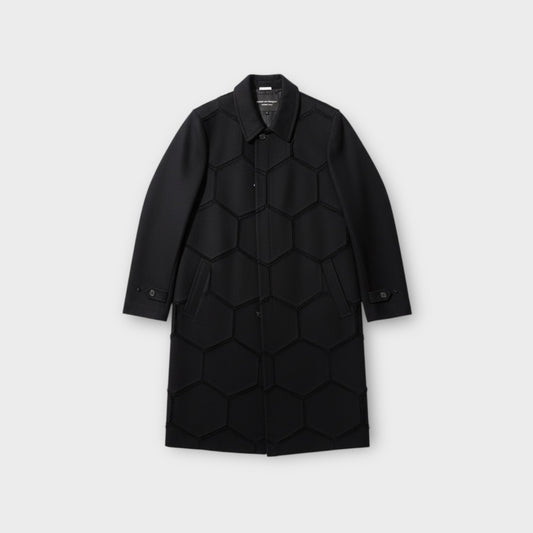 Comme des Garcons Homme Plus Wool Gabardine Honeycomb Coat