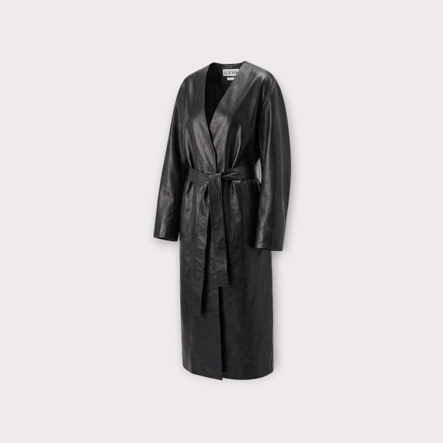 Loewe Leather Belted Coat