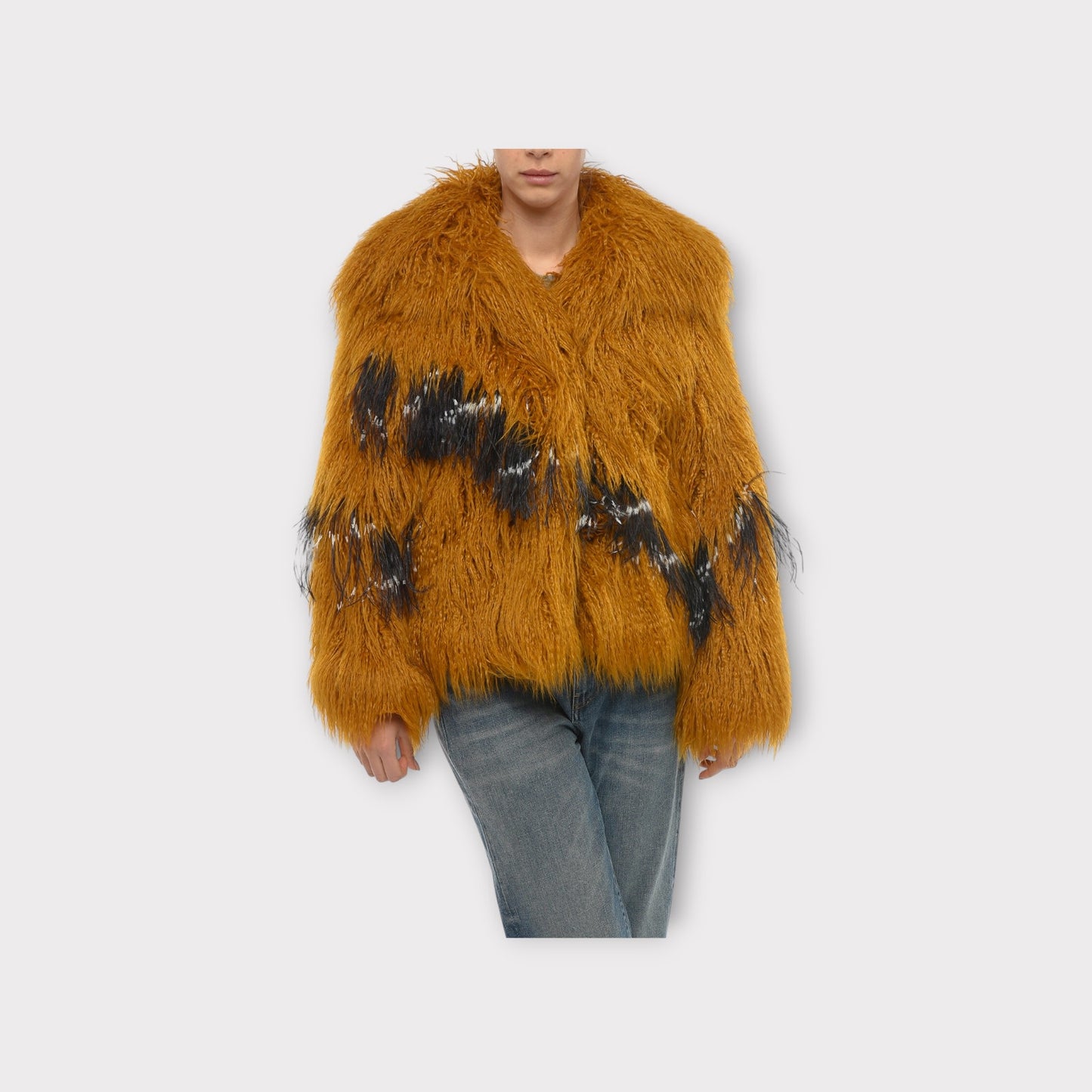 Dries Van Noten Fake Fur Coat