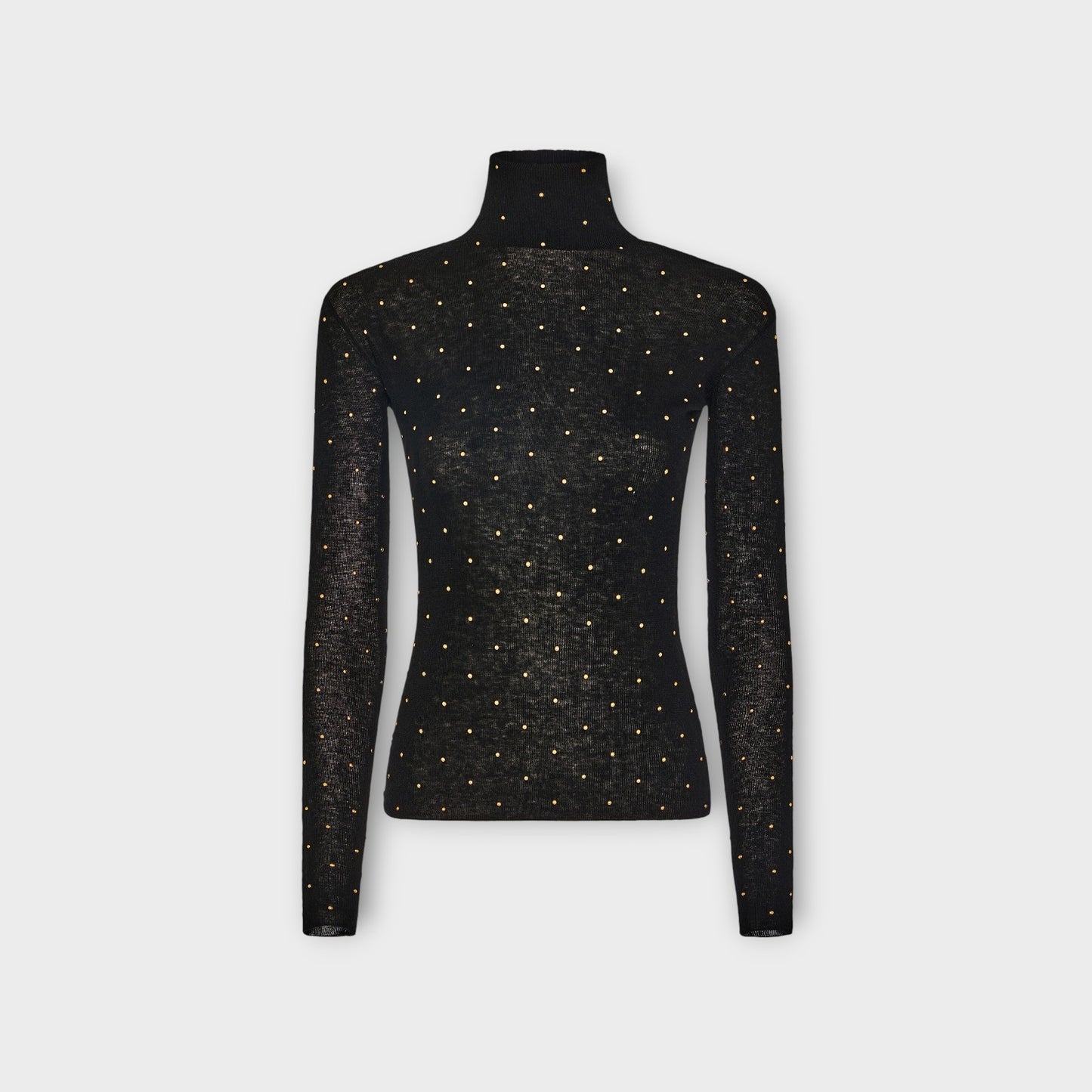Rabanne Turtle Neck Studs Top