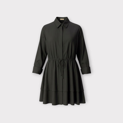 Alaïa Pique A-Line Shirt Dress