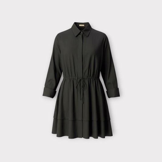 Alaïa Pique A-Line Shirt Dress