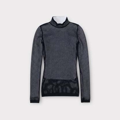Loewe Double Mesh Turtleneck Top