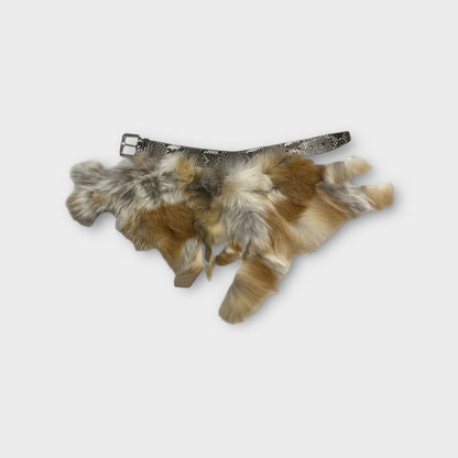 Loewe Fox Fur and Python Collar