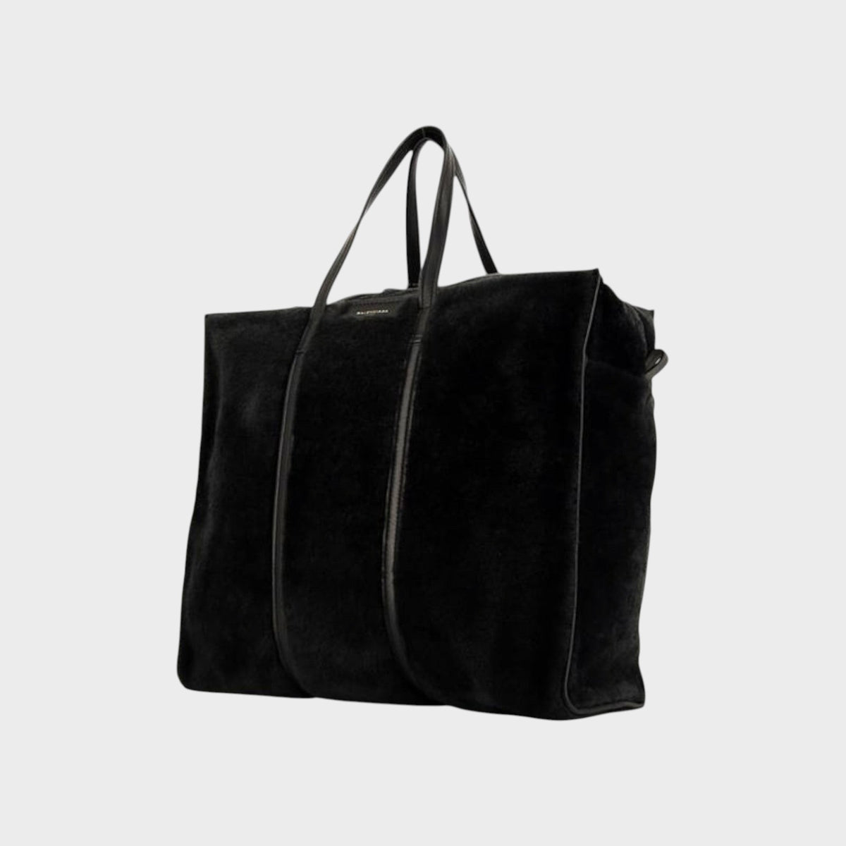 Balenciaga Bazaar Shearling Medium Bag