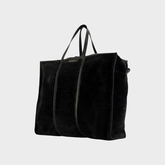 Balenciaga Bazaar Shearling Medium Bag