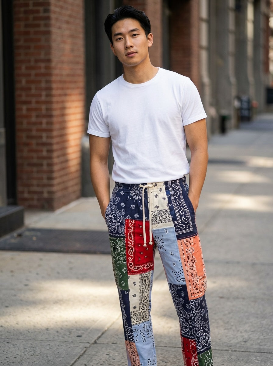 Loewe Bandana Patchwork Trousers