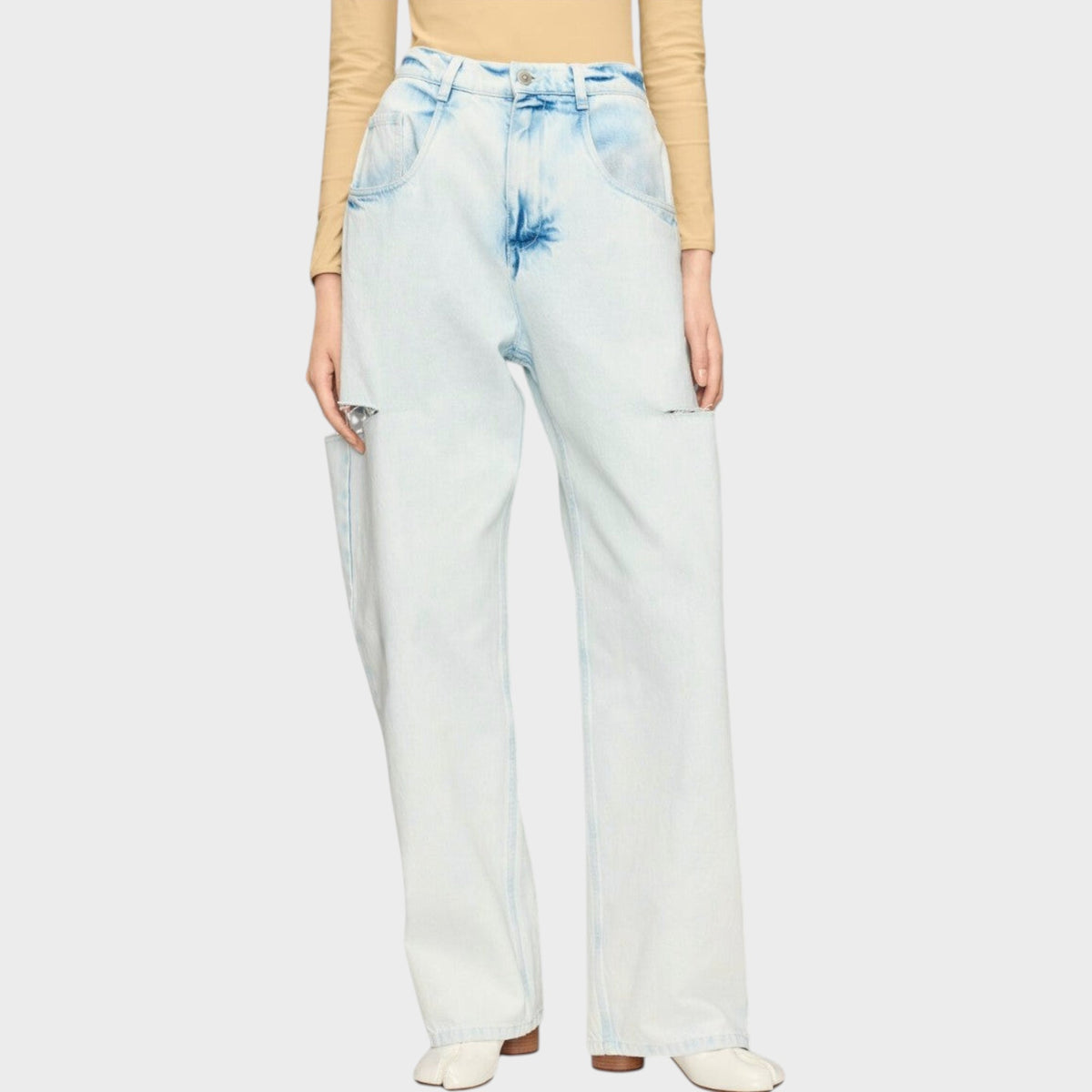 Maison Margiela Cut Out Denim Jeans