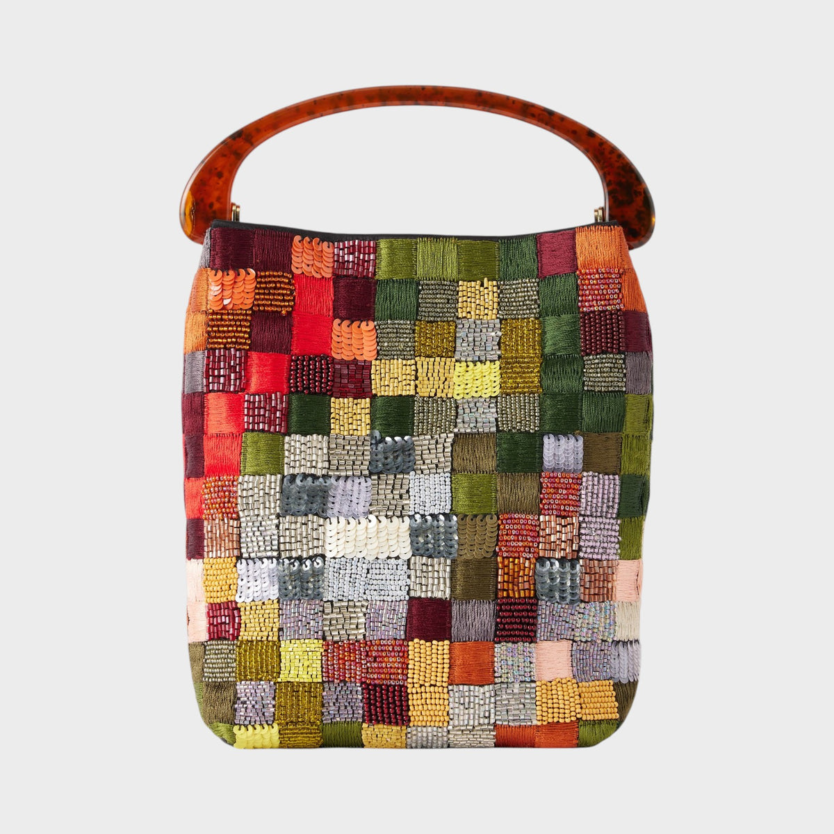 Dries Van Noten Small Crispino Satin Resin Bag