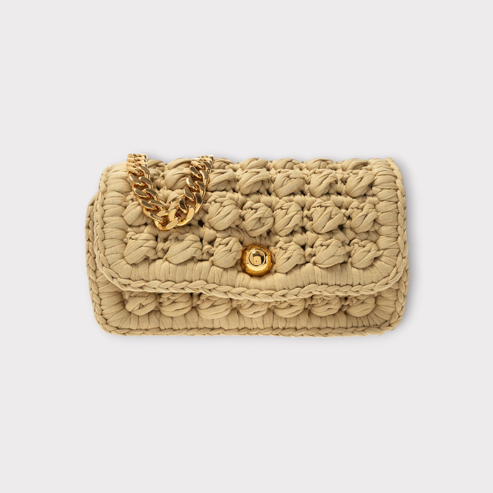 Bottega Veneta Crochet Tubular Jersey Bag