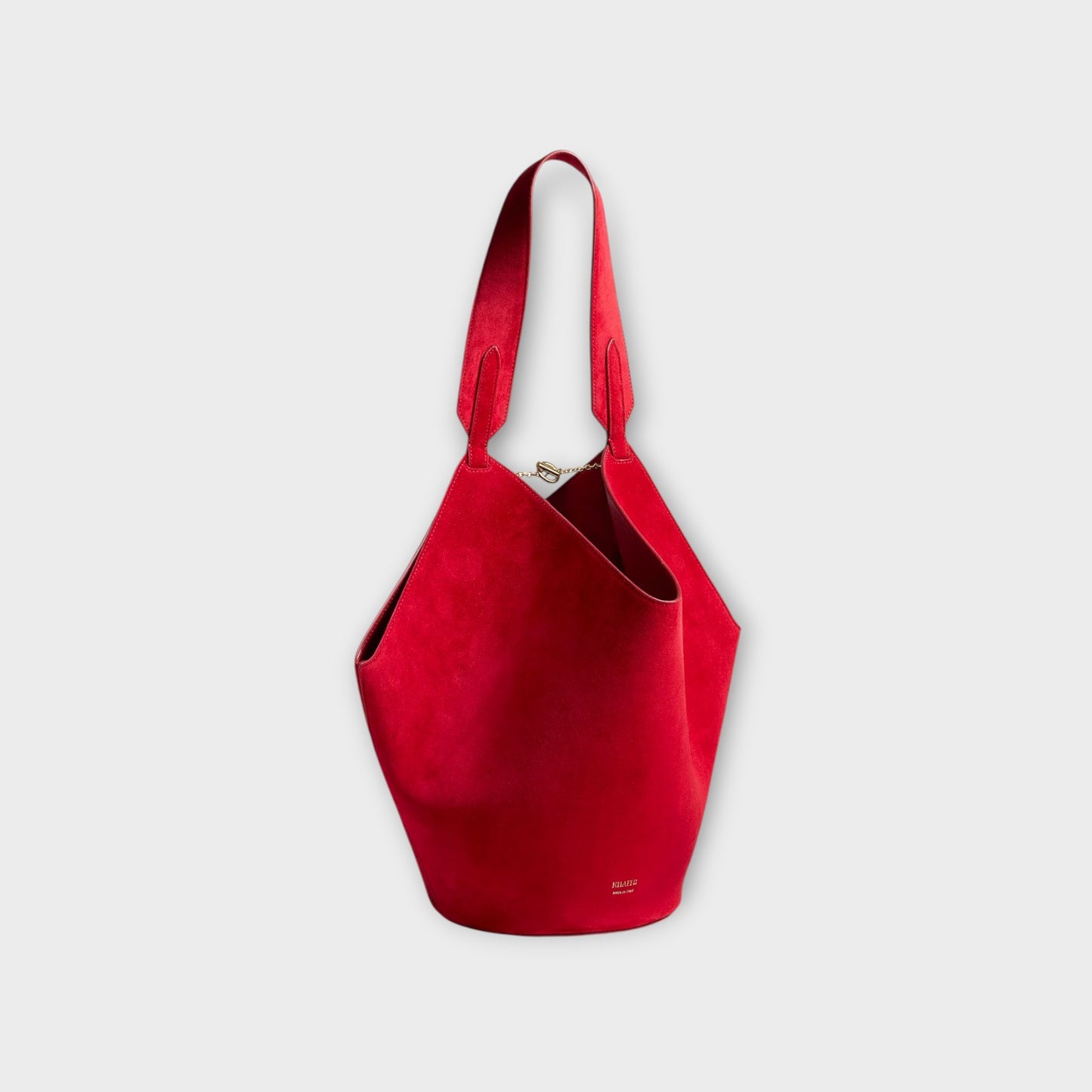 Khaite Lotus Mini Suede Tote Bag