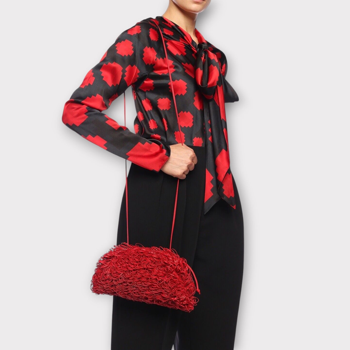 Bottega Veneta The Sponge Lambskin Shoulder Bag
