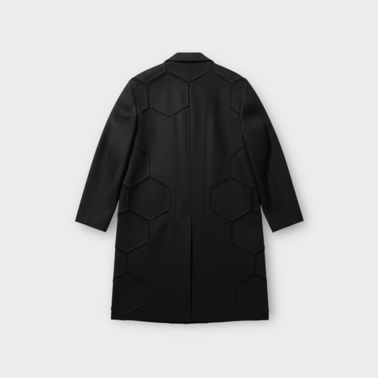 Comme des Garcons Homme Plus Wool Gabardine Honeycomb Coat