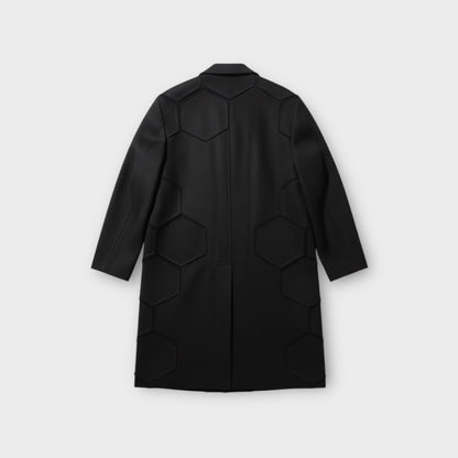 Comme des Garcons Homme Plus Wool Gabardine Honeycomb Coat