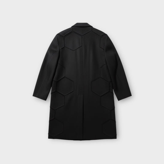 Comme des Garcons Homme Plus Wool Gabardine Honeycomb Coat